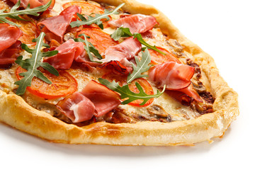 Pizza on white background 