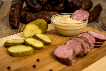 Homemade pork sausage