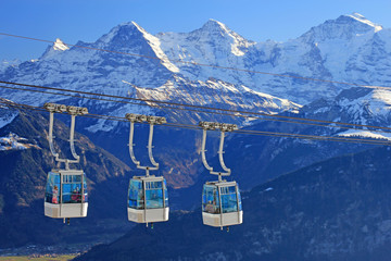gondel, niederhorn, alpen, schweiz