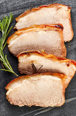 roasted pork slices