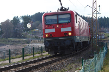 Fototapeta premium Schwarzwaldbahn am Schluchsee