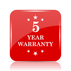 5 year warranty icon