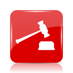 Judge hammer icon