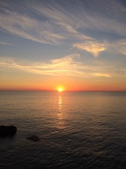 Fototapeta na wymiar Sunset on the sea!