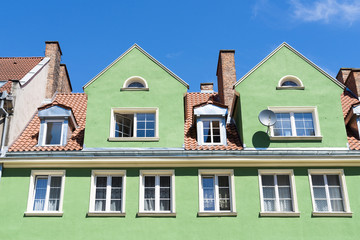 colorful buildings in Gdansk