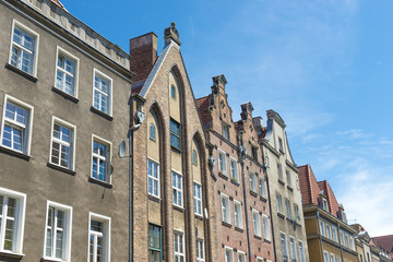 Fototapeta na wymiar Gdansk buildings by day