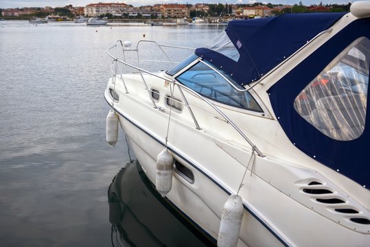 Luxury boat closeup