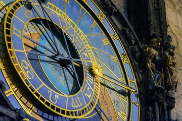 Prague Astronomical Clock in the Old Town