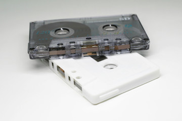 Obraz premium cassette tape isolated white background 