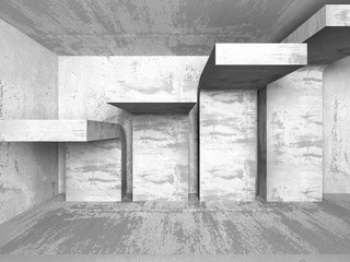 Abstract textured concrete empty room interior background
