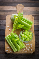 Fresh organic celery