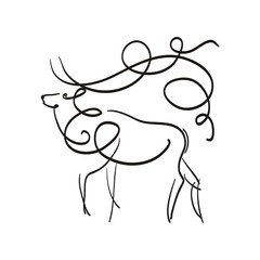 прекрасный олень