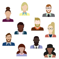 Avatare von Männer und Frauen
