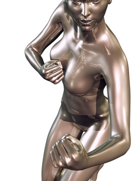 3d rendered woman illustration