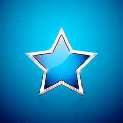 Vector blue star
