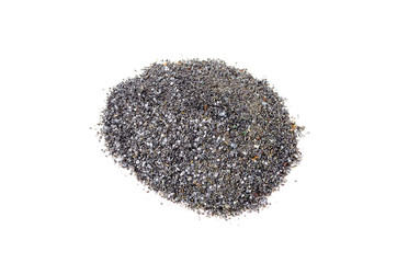 explosive gunpowder on a white background