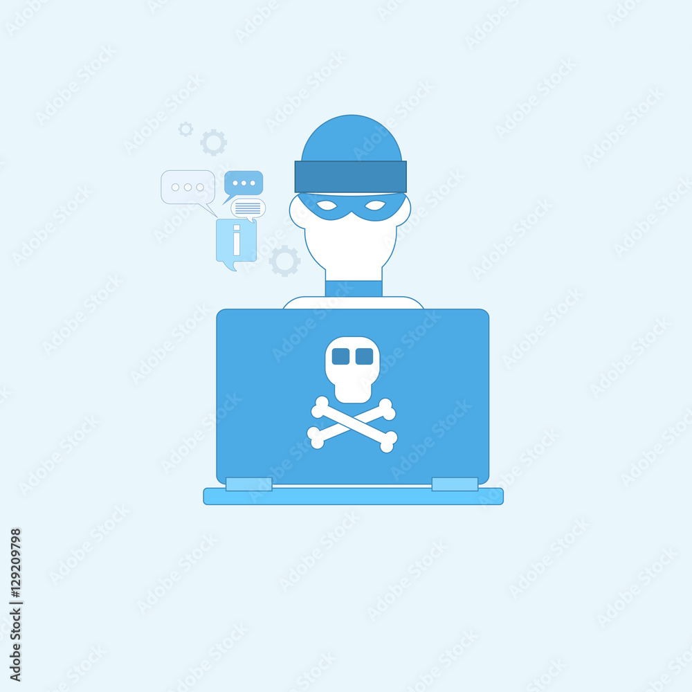 Poster hacker activity computer viruses data protection privacy internet information security web banner ve
