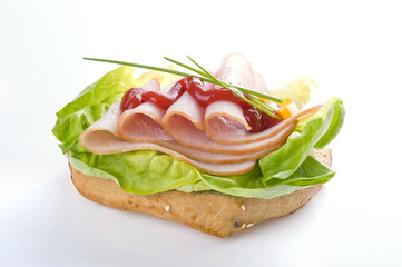 sandwich with ham
