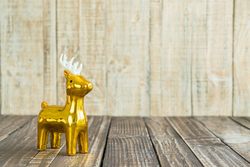 Christmas decorations on the wooden background