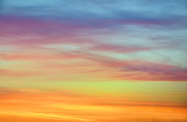 pastel  color of sunset sky