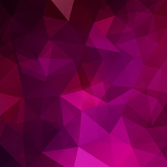 Naklejka premium Background made of pink, purple triangles. Square composition with geometric shapes. Eps 10