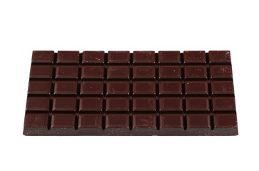 chocolate bars isolated on white background
