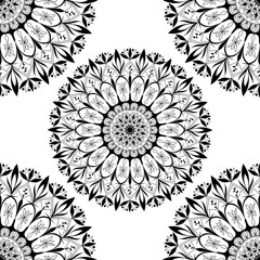Repetitive pattern mandala background