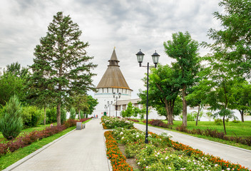 The territory of the Astrakhan Kremlin, Russia, the Red Tower