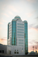 Naklejka premium Skyscraper in the morning hours