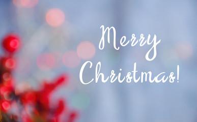 Greeting card. Merry Christmas and Happy New Year!
