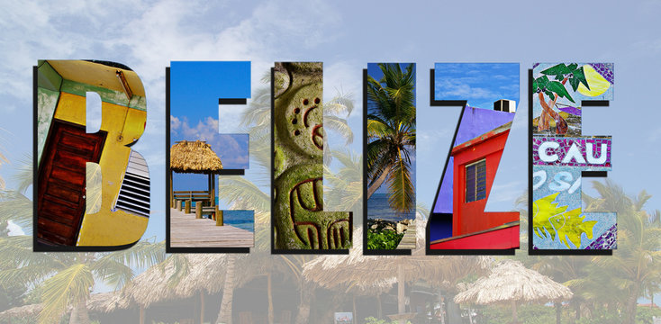 Belize images collage