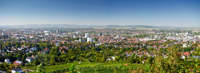 Fototapeta na wymiar Panorama Heilbronn