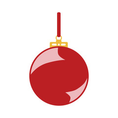 Christmas tree toy flat icon
