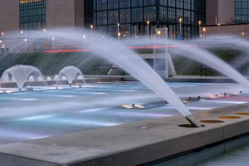 Fountains in Zagreb, capital of Croatia