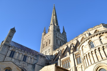 Fototapeta na wymiar norwich cathedral 
