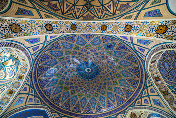 Ceiling of Shrine of Hilal ibn Ali in Aran va Bidgol city, Iran
