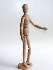 Human Model on a white background