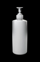 3d Illustration of Realistic Cosmetic bottle can sprayer container.