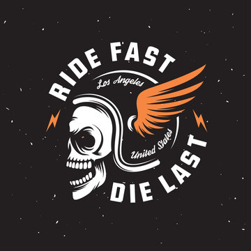 Vintage motorcycle t-shirt graphics. Vector illustration.