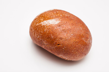 Loaf of brown bread.