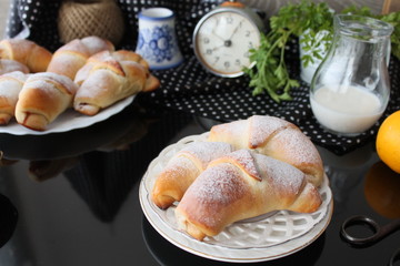 Homemade freshly baked,croissants