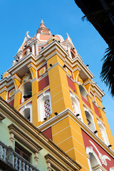Colorful Cathedral in Cartagena