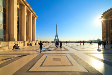 Obraz premium Plac praw człowieka, esplanade du Trocadéro, Paryż