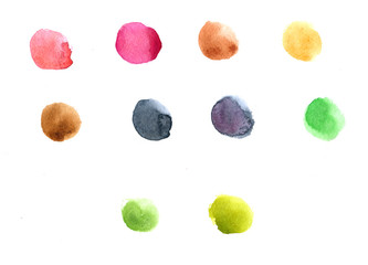 Watercolor texture with splodges