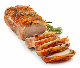 roasted sliced pork