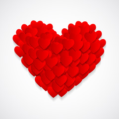 Obraz na płótnie Canvas Valentine's Day Heart Symbol. Love and Feelings Background Desig