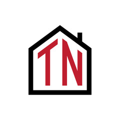 simple initial logo pentagon house