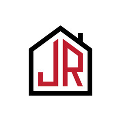 simple initial logo pentagon house