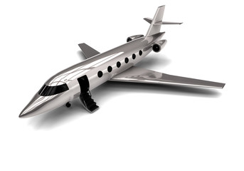 Fototapeta na wymiar Private jet / 3D render image representing an private jet 