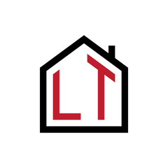 simple initial logo pentagon house